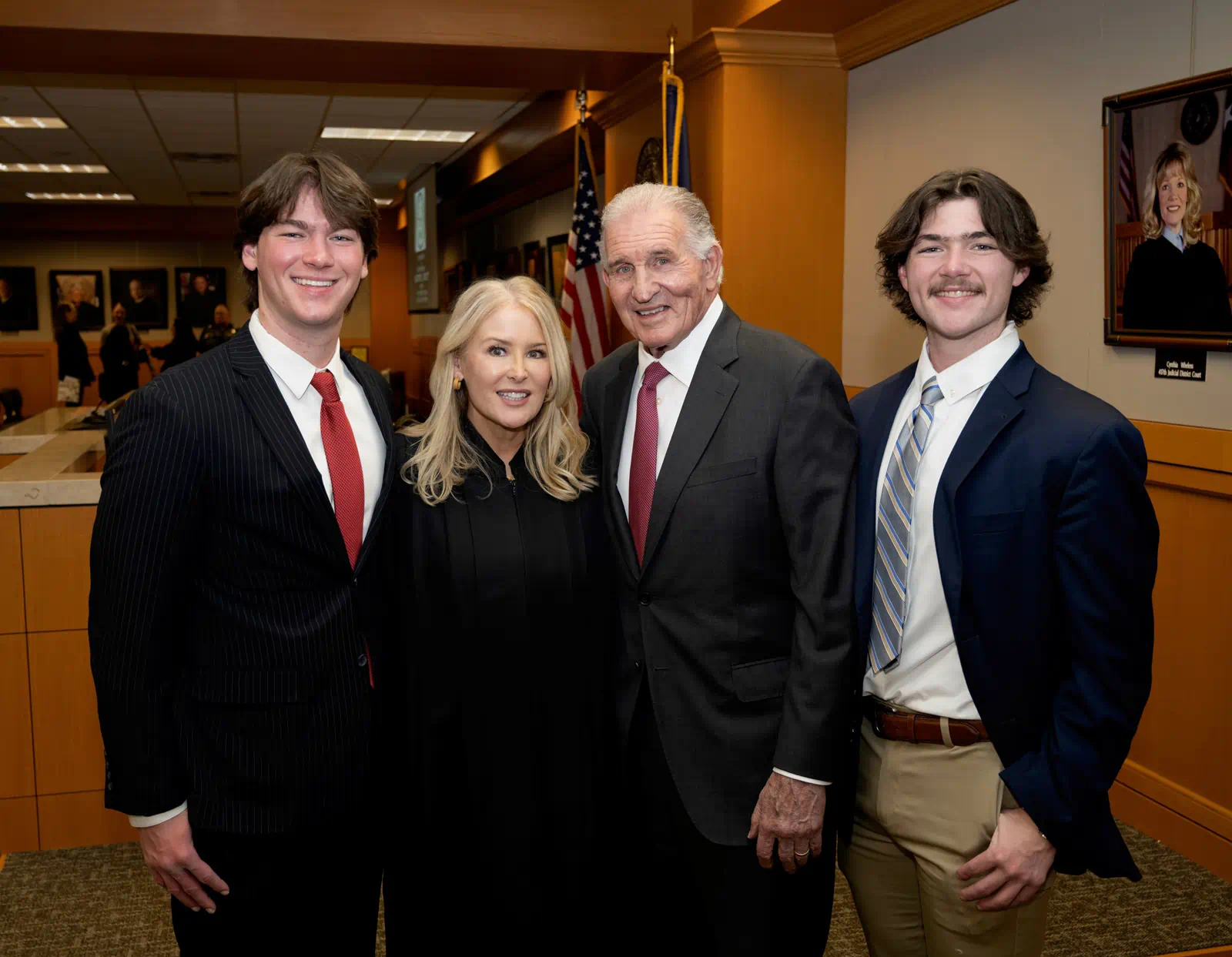 Judge Kathryn Pruitt with her family